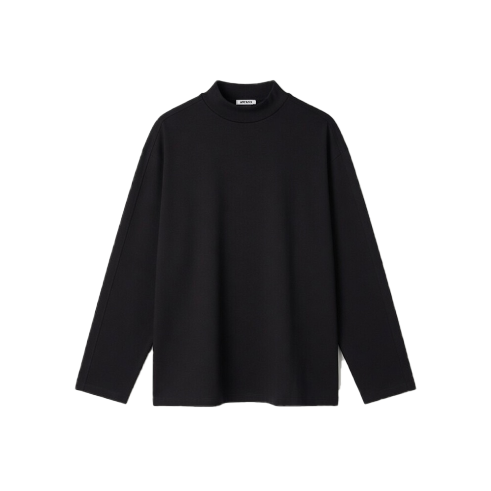 V1 Long Sleeve Tee in Jet Black