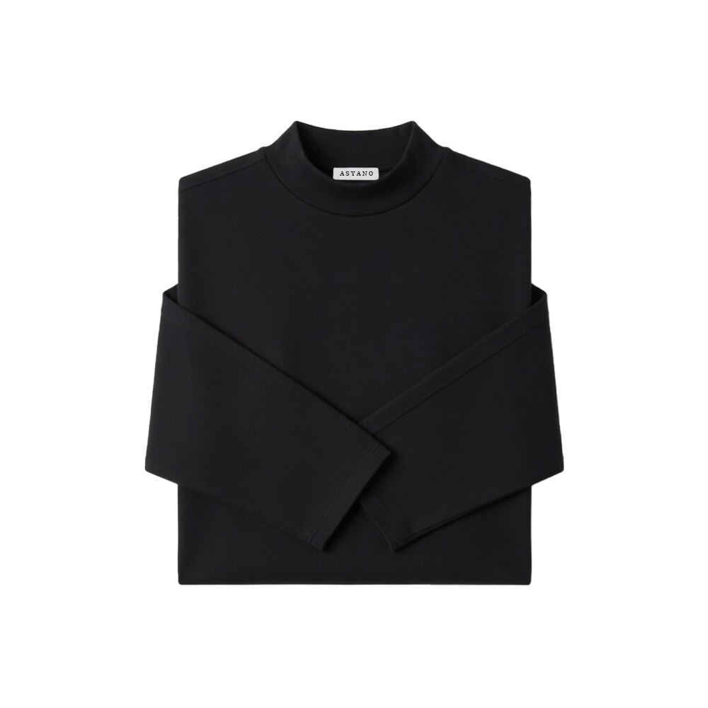 V1 Long Sleeve Tee in Jet Black
